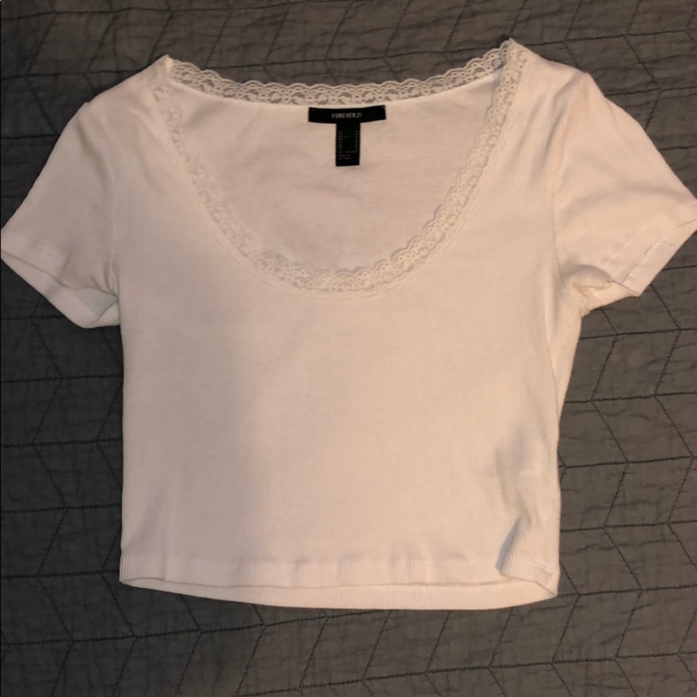 Cropped White Top